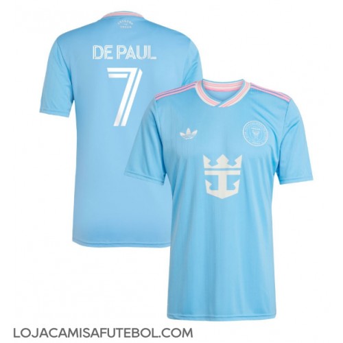 Camisa de Futebol Inter Miami Rodrigo De Paul #7 Equipamento Alternativo 2025-26 Manga Curta